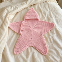Star Baby Cute Cartoon Rompers Hand Crocheted Yarn Knitted Starfish Jumpsuit Baby Clothes 2026 Spring Autumn New